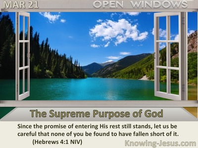 The Supreme Purpose of God